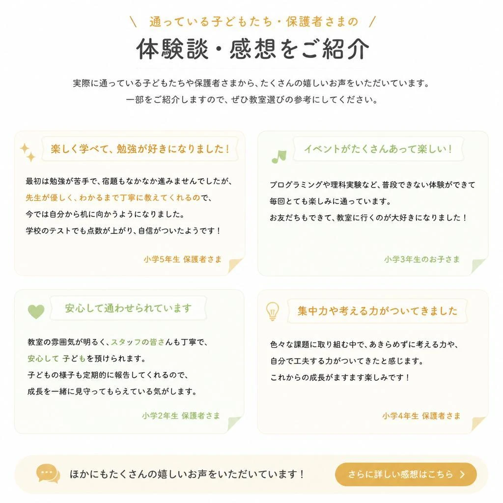 生徒の声
